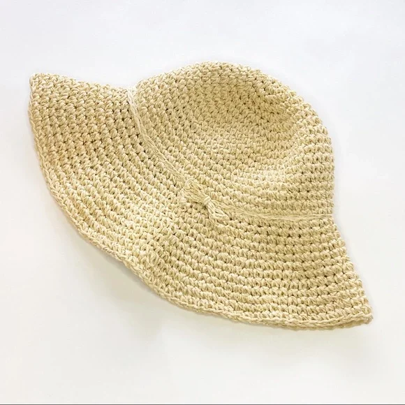 Baby Gap Factory Natural Straw Floppy Sun Hat - Picture 2 of 5